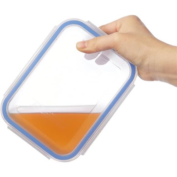 Amazon Basics Leak-Proof Glass Locking Lids Food Storage Containers, 14-Piece - Picture 5 of 7